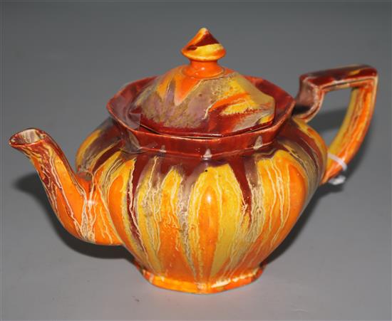 A Clarice Cliff Delecia teapot
